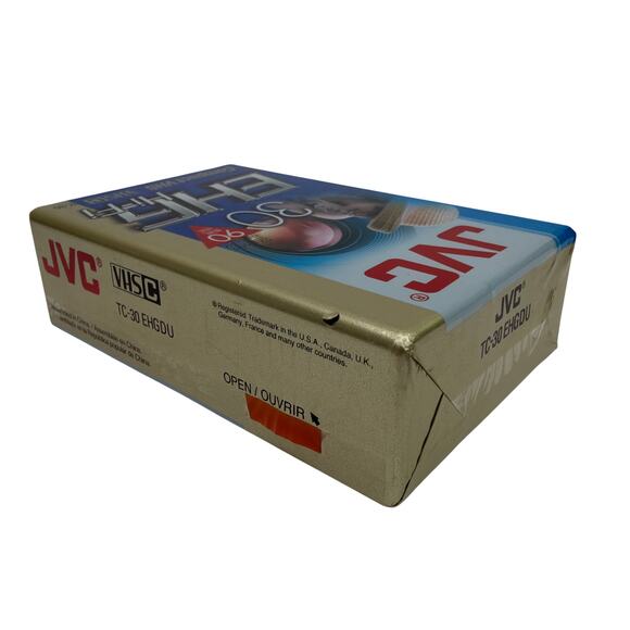 JVC VHS-C EHG Hi‑Fi TC‑30 Blank Camcorder Tape — 30min SP/90min EP — Sealed - Picture 2 of 3